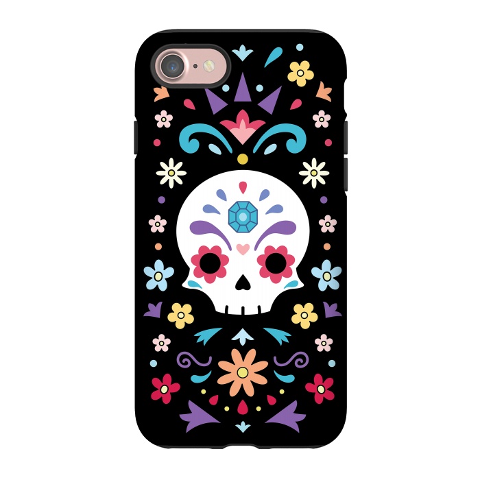 iPhone 7 StrongFit Cute day of the dead by Laura Nagel
