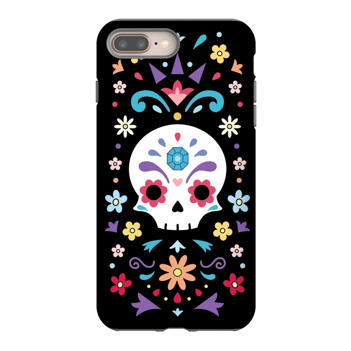 iPhone 7 plus StrongFit Cute day of the dead by Laura Nagel