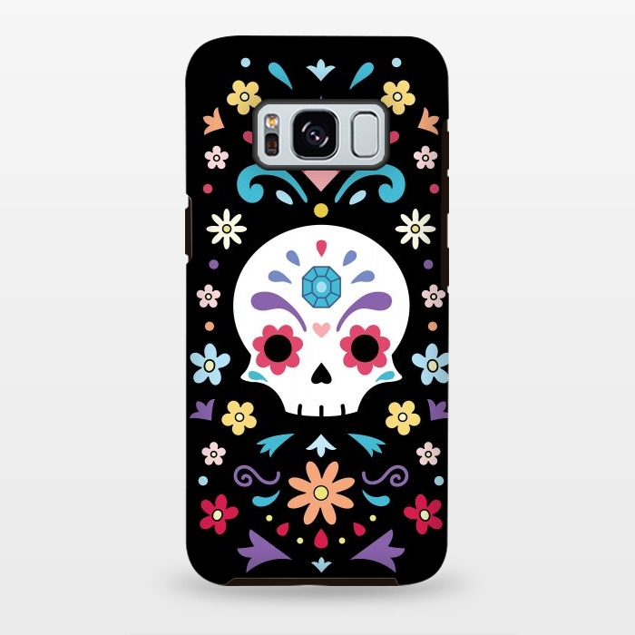 Galaxy S8 plus StrongFit Cute day of the dead by Laura Nagel