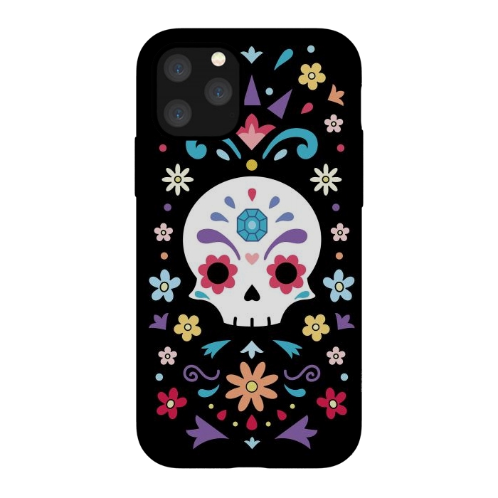 iPhone 11 Pro StrongFit Cute day of the dead by Laura Nagel