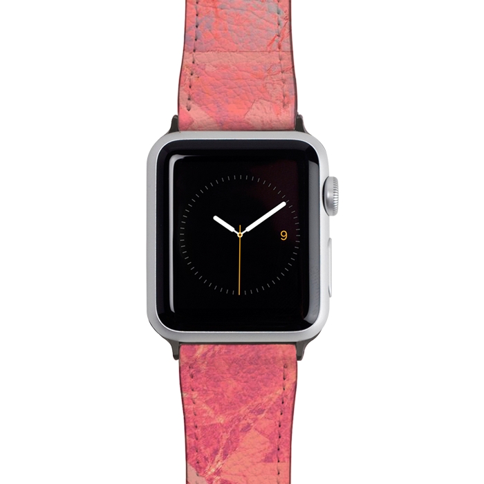 Watch 38mm / 40mm Strap PU leather Pink Marble Texture G281 by Medusa GraphicArt
