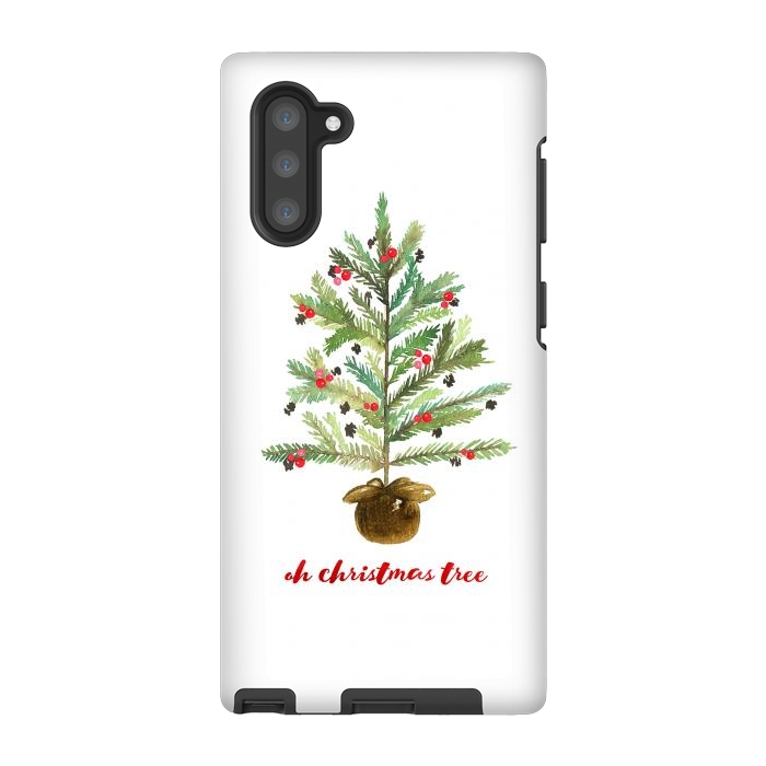 Galaxy Note 10 StrongFit Oh Christmas Tree by Noonday Design