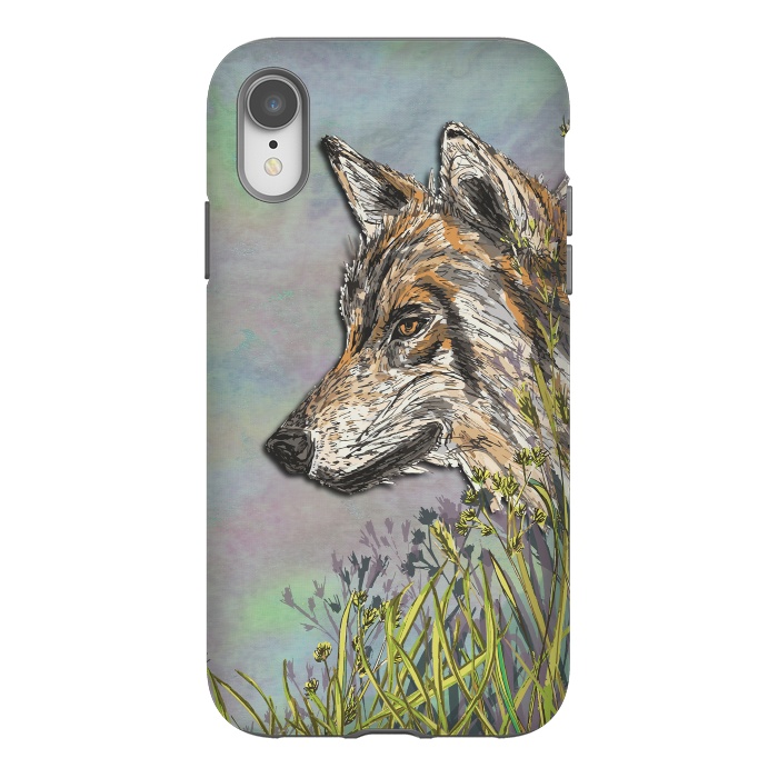 iPhone Xr StrongFit Wolf II by Lotti Brown