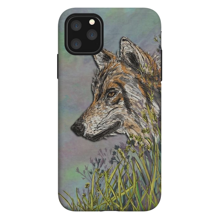 iPhone 11 Pro Max StrongFit Wolf II by Lotti Brown