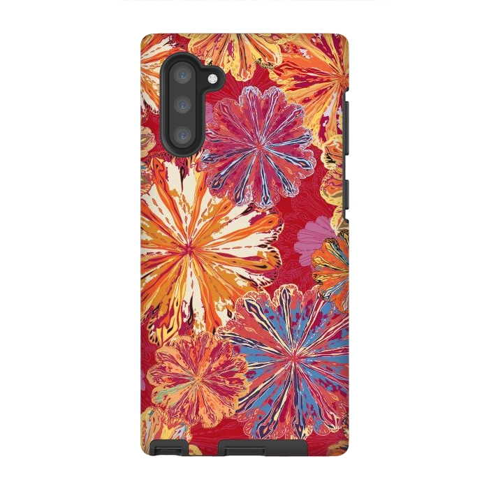 Galaxy Note 10 StrongFit Poppytops Carnival by Lotti Brown