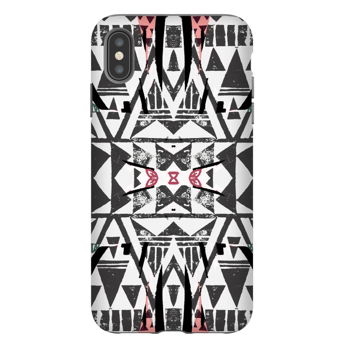 iPhone Xs Max StrongFit Ethnic tribal triangles by Oana 