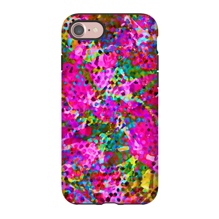 iPhone 7 StrongFit Floral Abstract Stained Glass G548 by Medusa GraphicArt