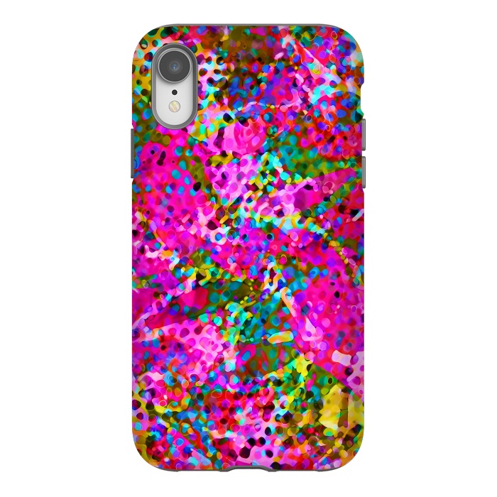 iPhone Xr StrongFit Floral Abstract Stained Glass G548 by Medusa GraphicArt