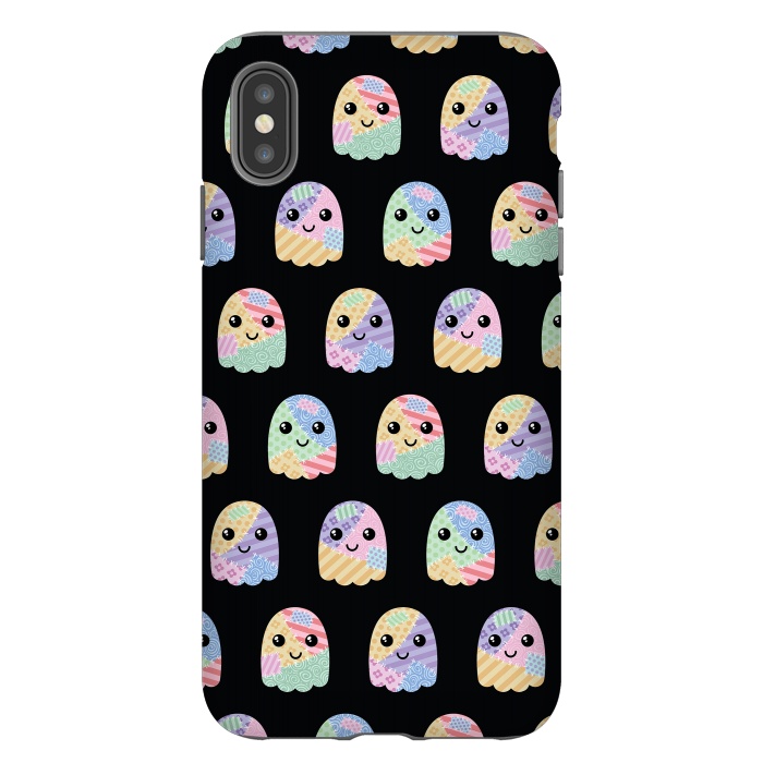 iPhone Xs Max StrongFit Patchwork ghost pattern by Laura Nagel
