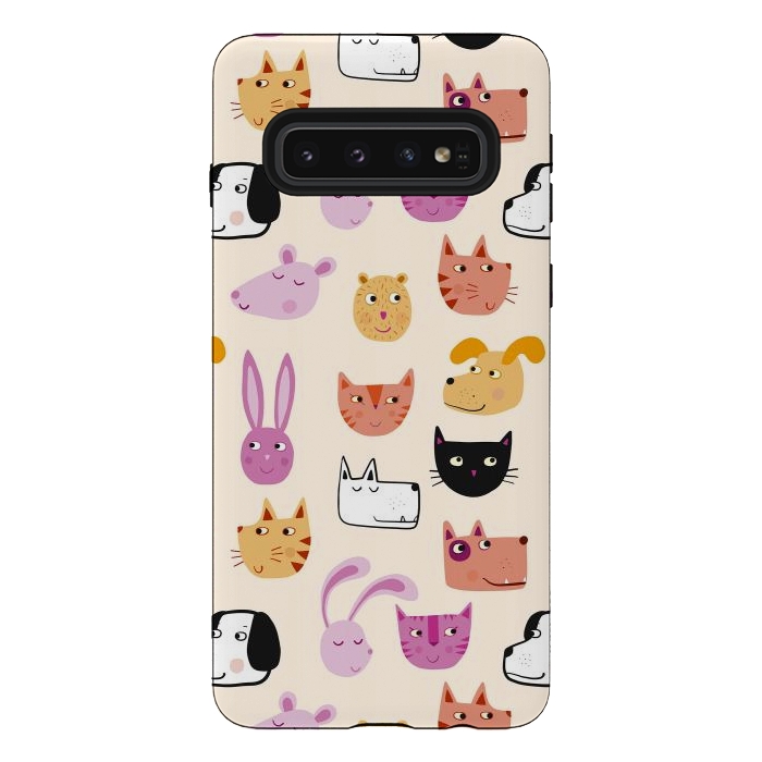 Galaxy S10 StrongFit All the Pets by Nic Squirrell