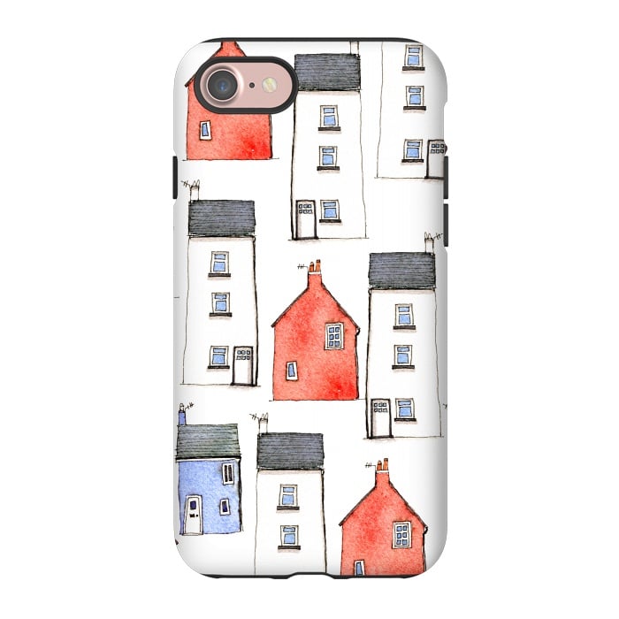 iPhone 7 StrongFit Devon Houses by Nic Squirrell