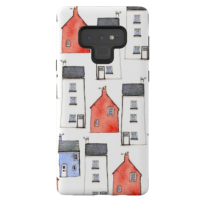 Galaxy Note 9 StrongFit Devon Houses by Nic Squirrell
