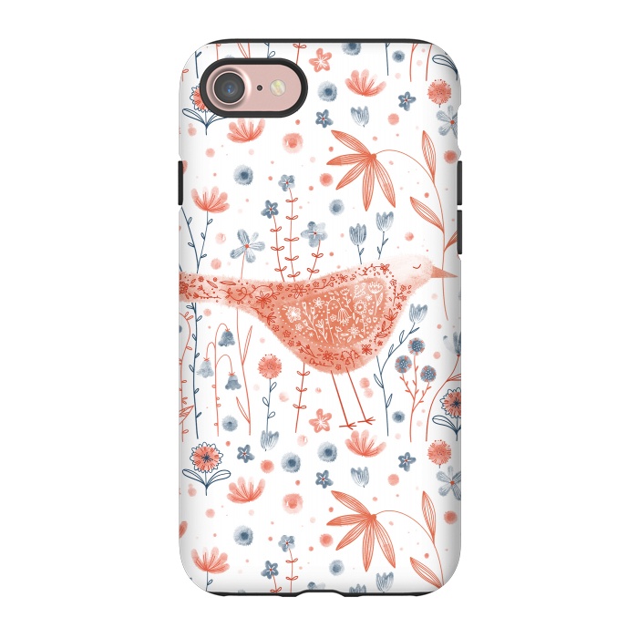iPhone 7 StrongFit Apricot Bird by Nic Squirrell