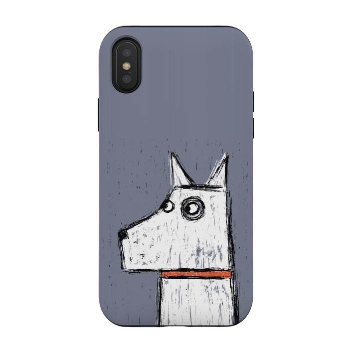 iPhone Xs / X StrongFit Arthur Dog by Nic Squirrell