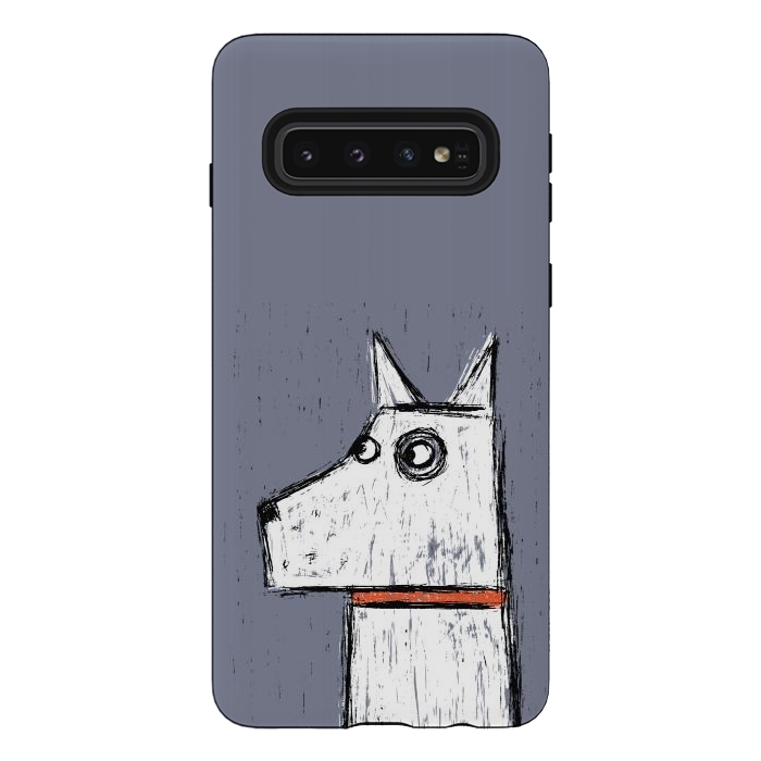 Galaxy S10 StrongFit Arthur Dog by Nic Squirrell