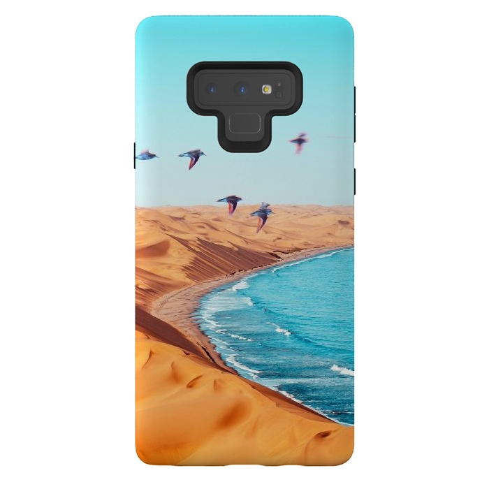 Galaxy Note 9 StrongFit Desert Birds by Uma Prabhakar Gokhale