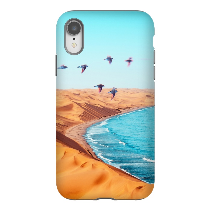 iPhone Xr StrongFit Desert Birds by Uma Prabhakar Gokhale