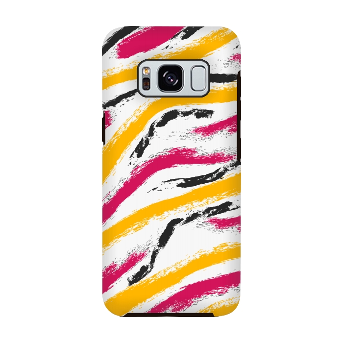 Galaxy S8 StrongFit shaded zebra print by MALLIKA