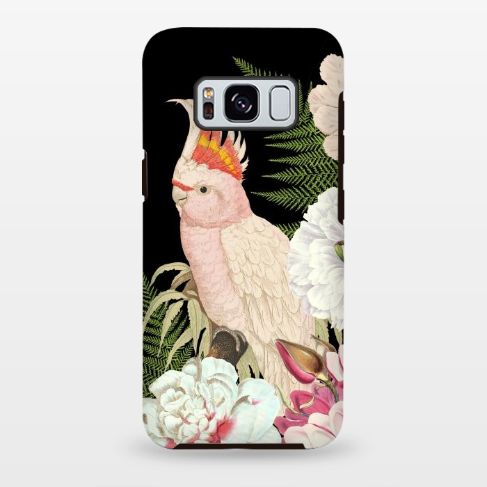 Galaxy S8 plus StrongFit Vintage Cockatoo in Flower Jungle by  Utart