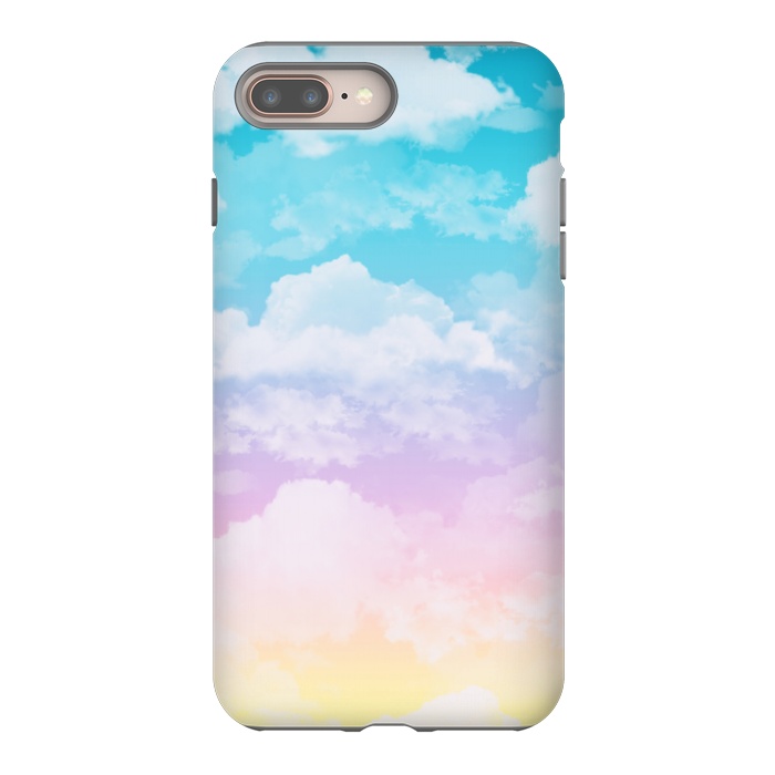iPhone 7 plus StrongFit Pastel Clouds by Julie Erin Designs
