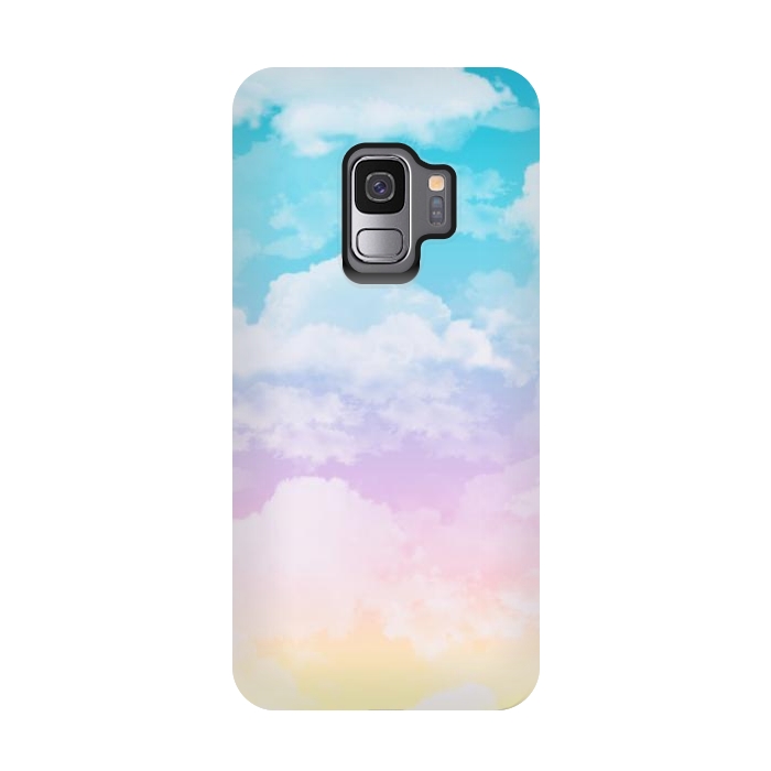 Galaxy S9 StrongFit Pastel Clouds by Julie Erin Designs