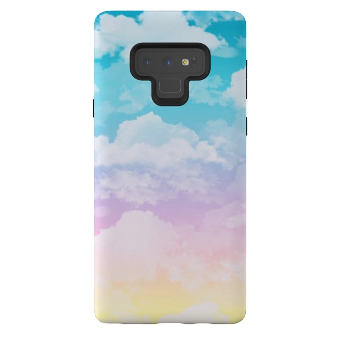 Galaxy Note 9 StrongFit Pastel Clouds by Julie Erin Designs