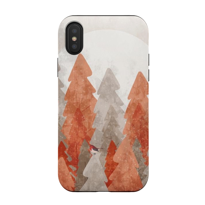 iPhone Xs / X StrongFit The robins and the forest by Steve Wade (Swade)