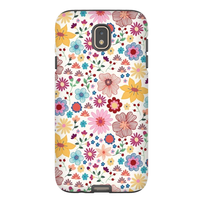 Galaxy J7 StrongFit Springtime Wild Bloom by TracyLucy Designs