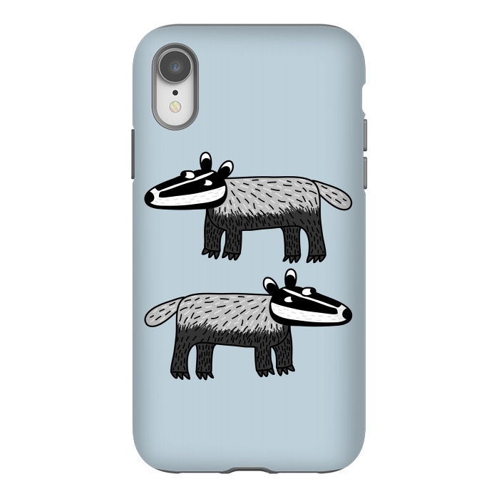 iPhone Xr StrongFit Badgers by Nic Squirrell