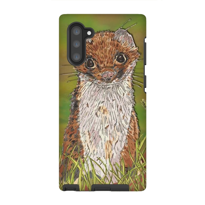 Galaxy Note 10 StrongFit Summer Stoat by Lotti Brown