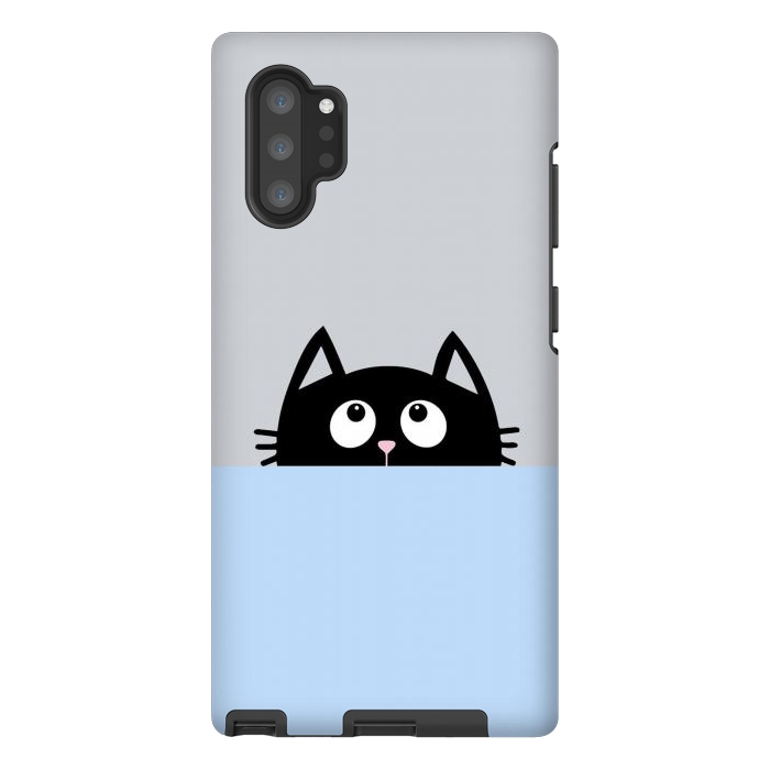 Galaxy Note 10 plus StrongFit peek a cat by Vincent Patrick Trinidad