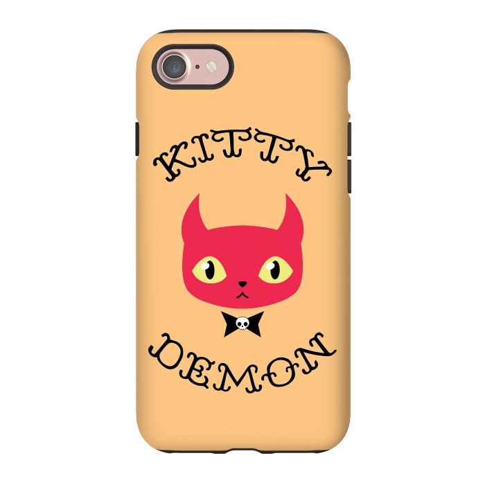 iPhone 7 StrongFit Kitty demon by Laura Nagel