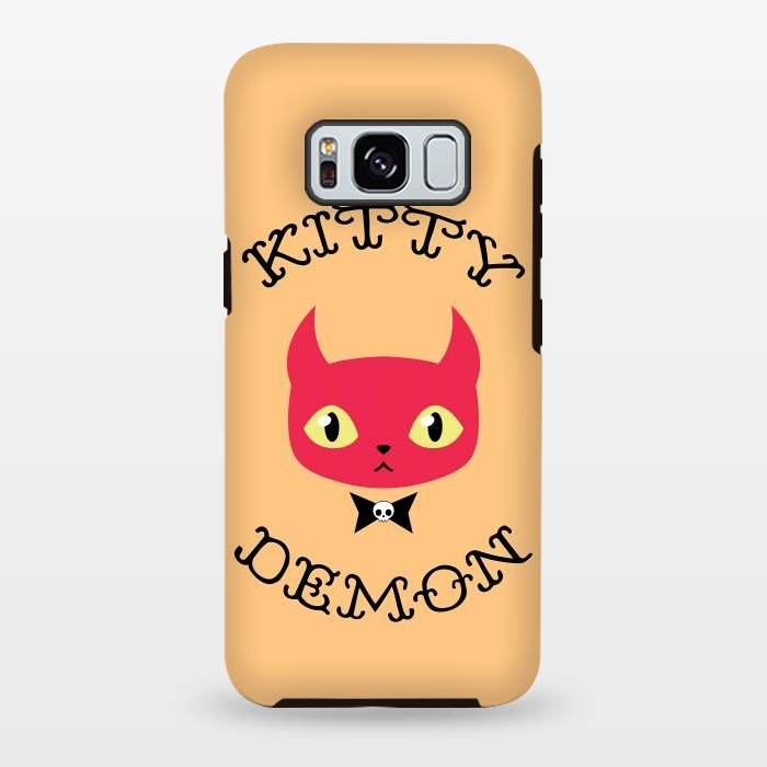 Galaxy S8 plus StrongFit Kitty demon by Laura Nagel
