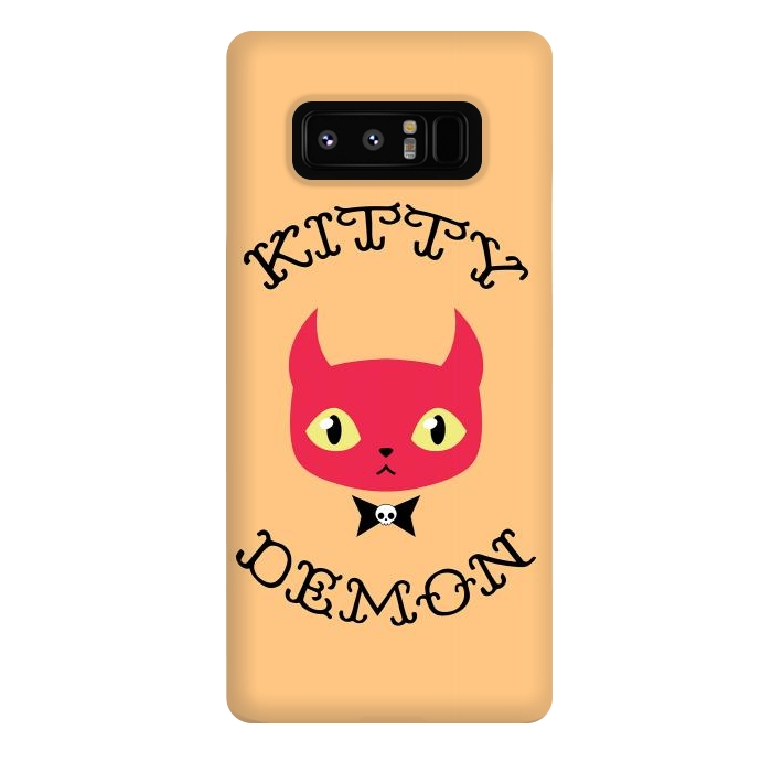 Galaxy Note 8 StrongFit Kitty demon by Laura Nagel