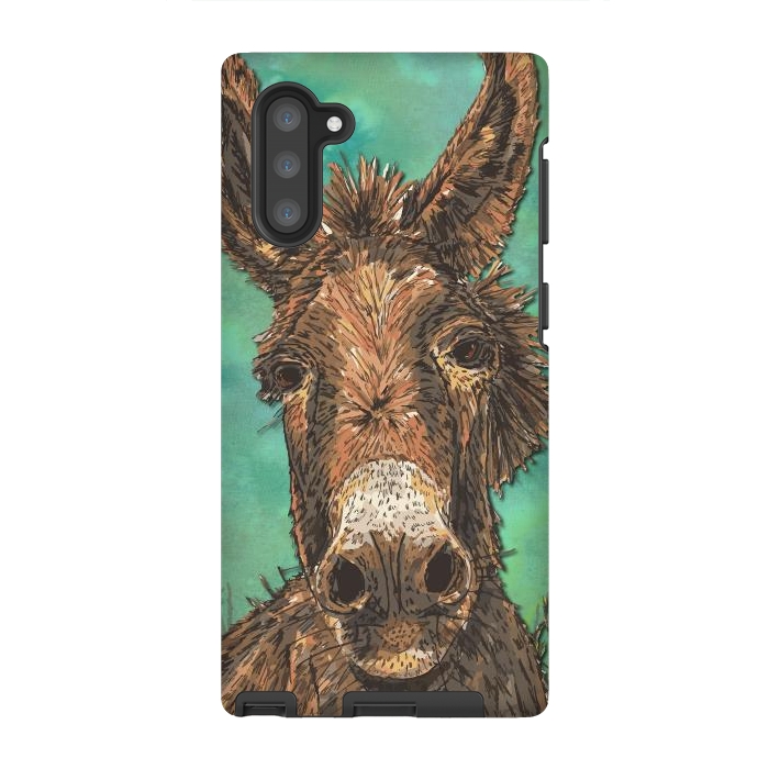 Galaxy Note 10 StrongFit Little Brown Donkey by Lotti Brown