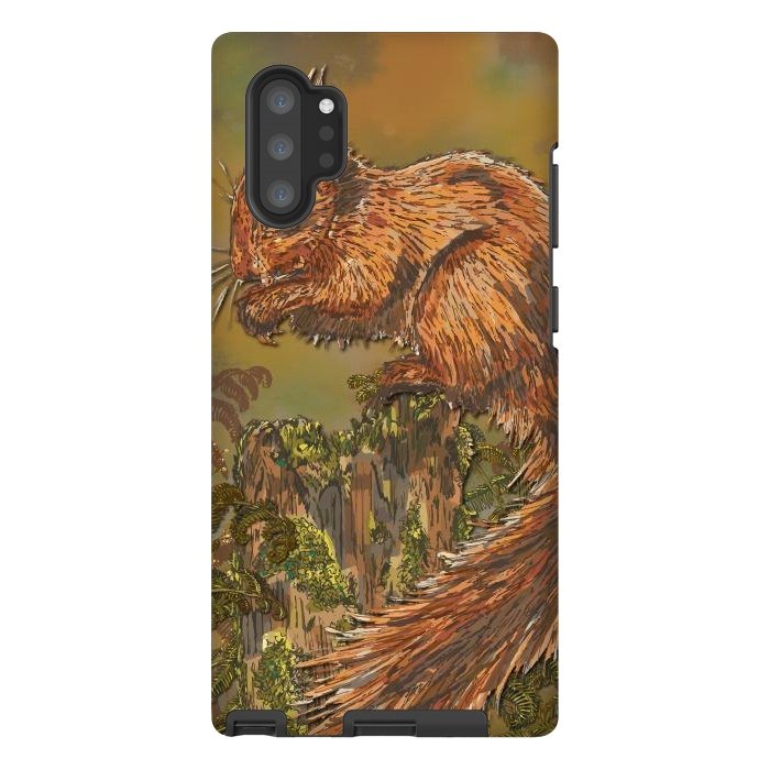 Galaxy Note 10 plus StrongFit September Squirrel by Lotti Brown