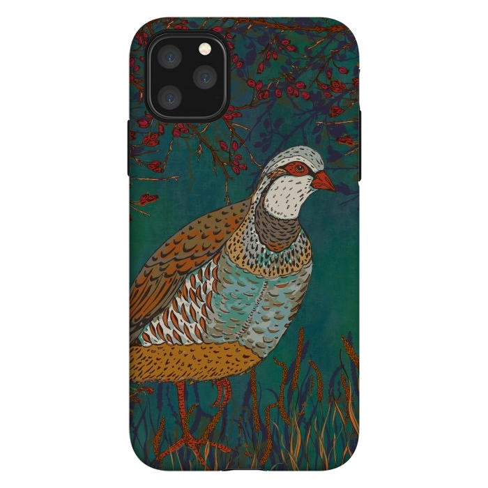 iPhone 11 Pro Max StrongFit Partridge by Lotti Brown