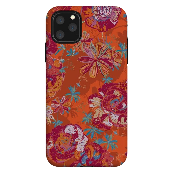 iPhone 11 Pro Max StrongFit Carnation Carnival by Lotti Brown