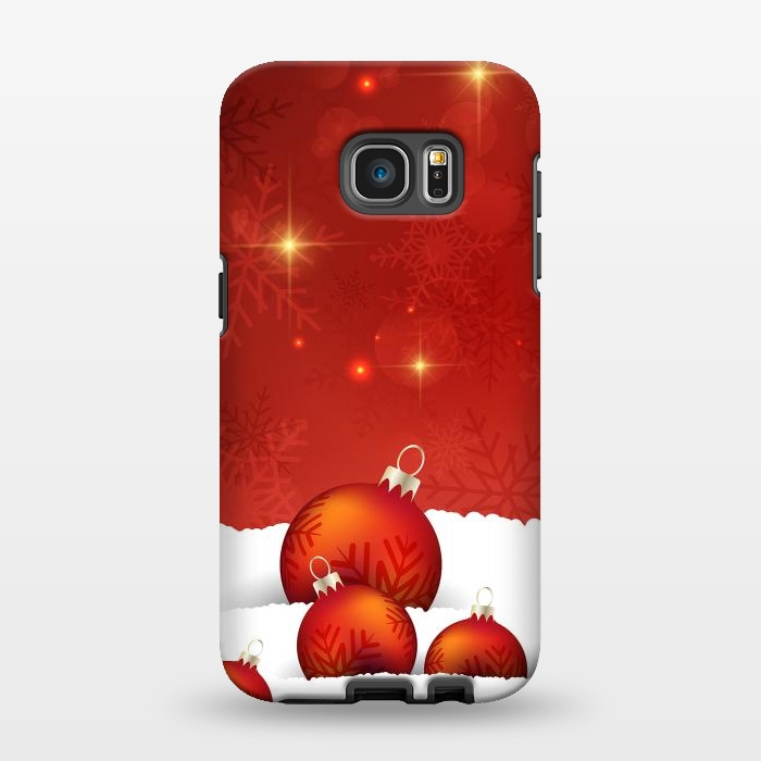 Galaxy S7 EDGE StrongFit Red Christmas by Texnotropio