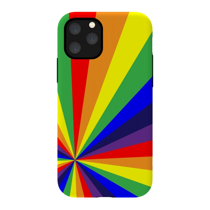 iPhone 11 Pro StrongFit rainbow rays by MALLIKA