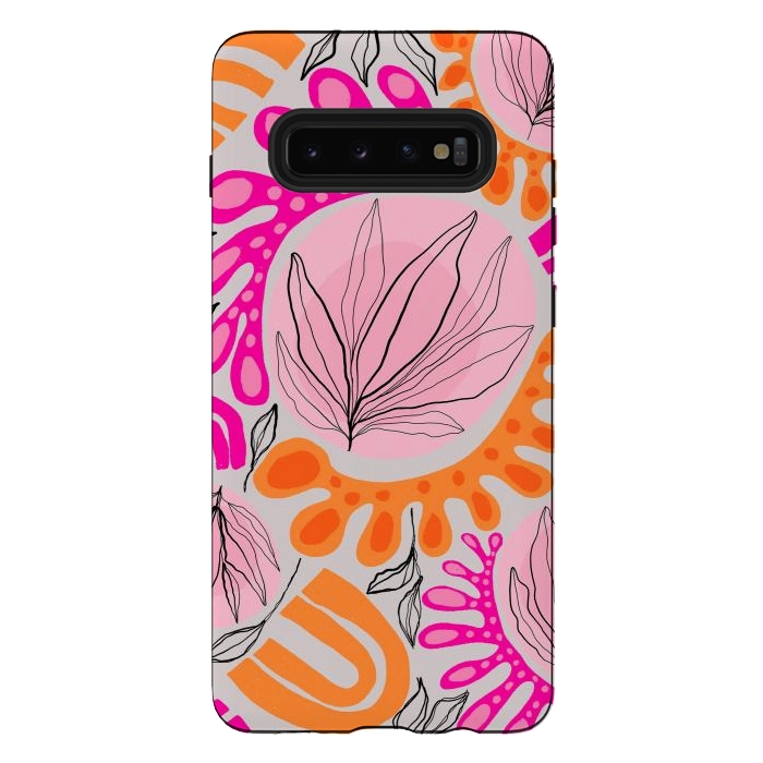 Galaxy S10 plus StrongFit Matiso Floral by Hanny Agustine