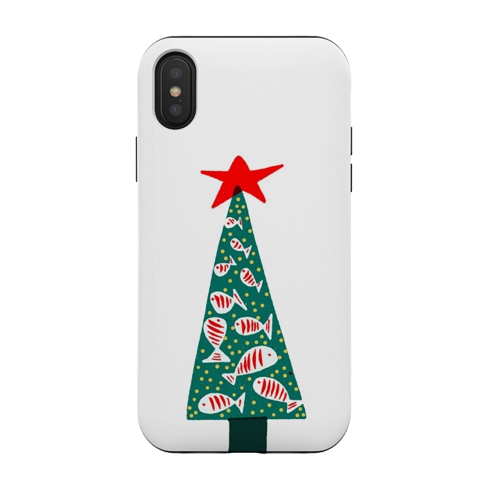 iPhone Xs / X StrongFit Christmas Tree 1 by Hanny Agustine