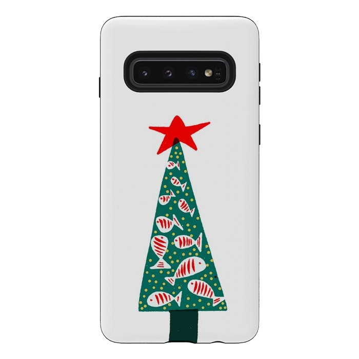 Galaxy S10 StrongFit Christmas Tree 1 by Hanny Agustine