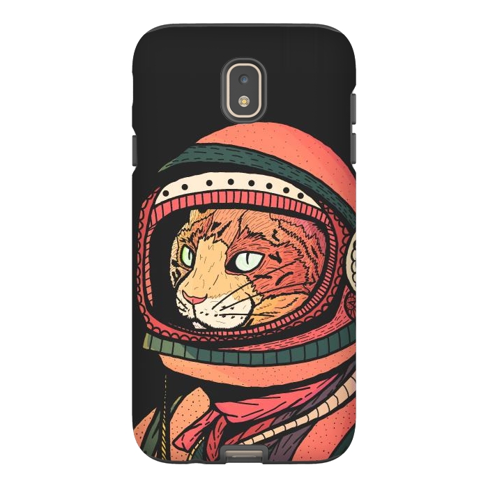 Galaxy J7 StrongFit The ginger space cat by Steve Wade (Swade)