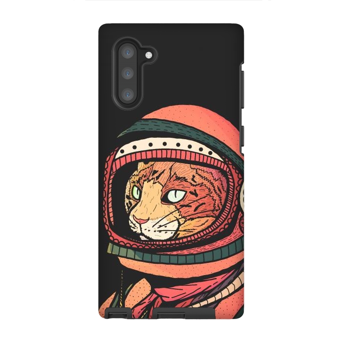 Galaxy Note 10 StrongFit The ginger space cat by Steve Wade (Swade)