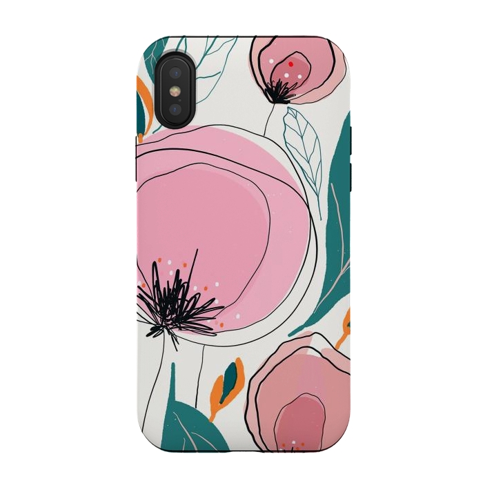iPhone Xs / X StrongFit Cotona Florals by Hanny Agustine