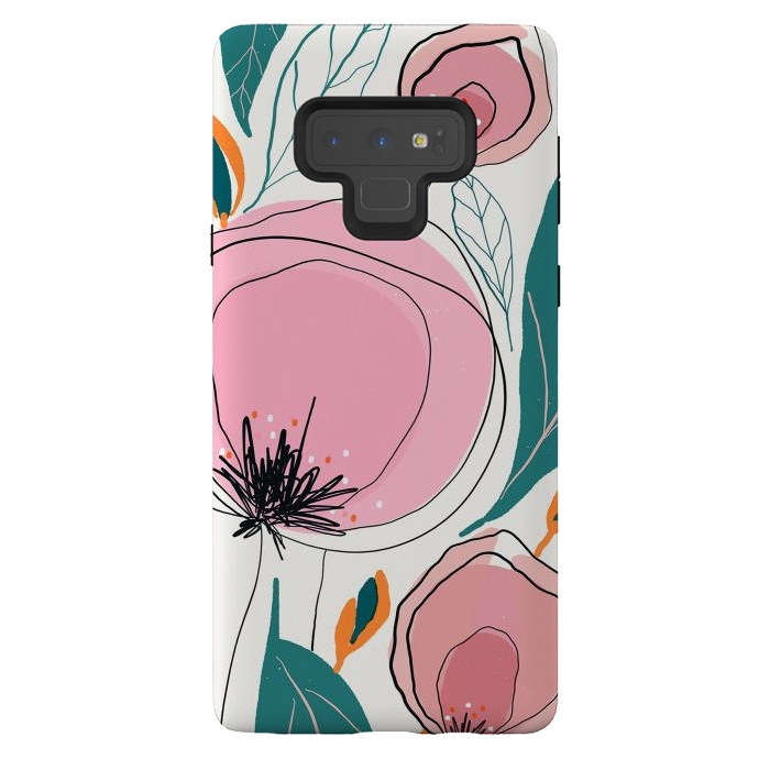 Galaxy Note 9 StrongFit Cotona Florals by Hanny Agustine