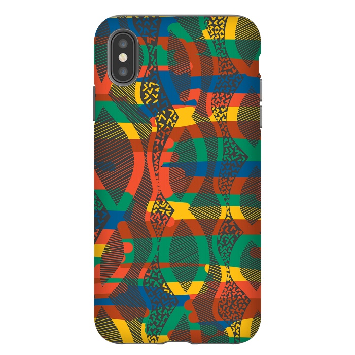 iPhone Xs Max StrongFit African Lineart by Hanny Agustine
