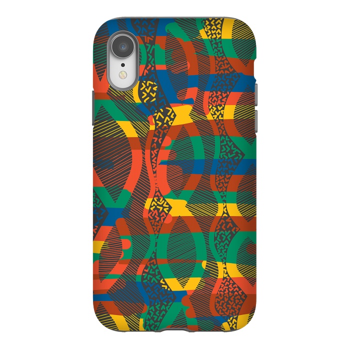 iPhone Xr StrongFit African Lineart by Hanny Agustine