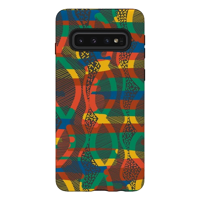 Galaxy S10 StrongFit African Lineart by Hanny Agustine